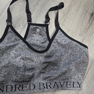 Kindred Bravely Heather Gray Nursing Sleep Bra with Clip-Down Straps